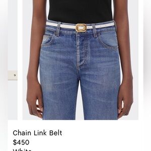 Bottega Veneta white belt